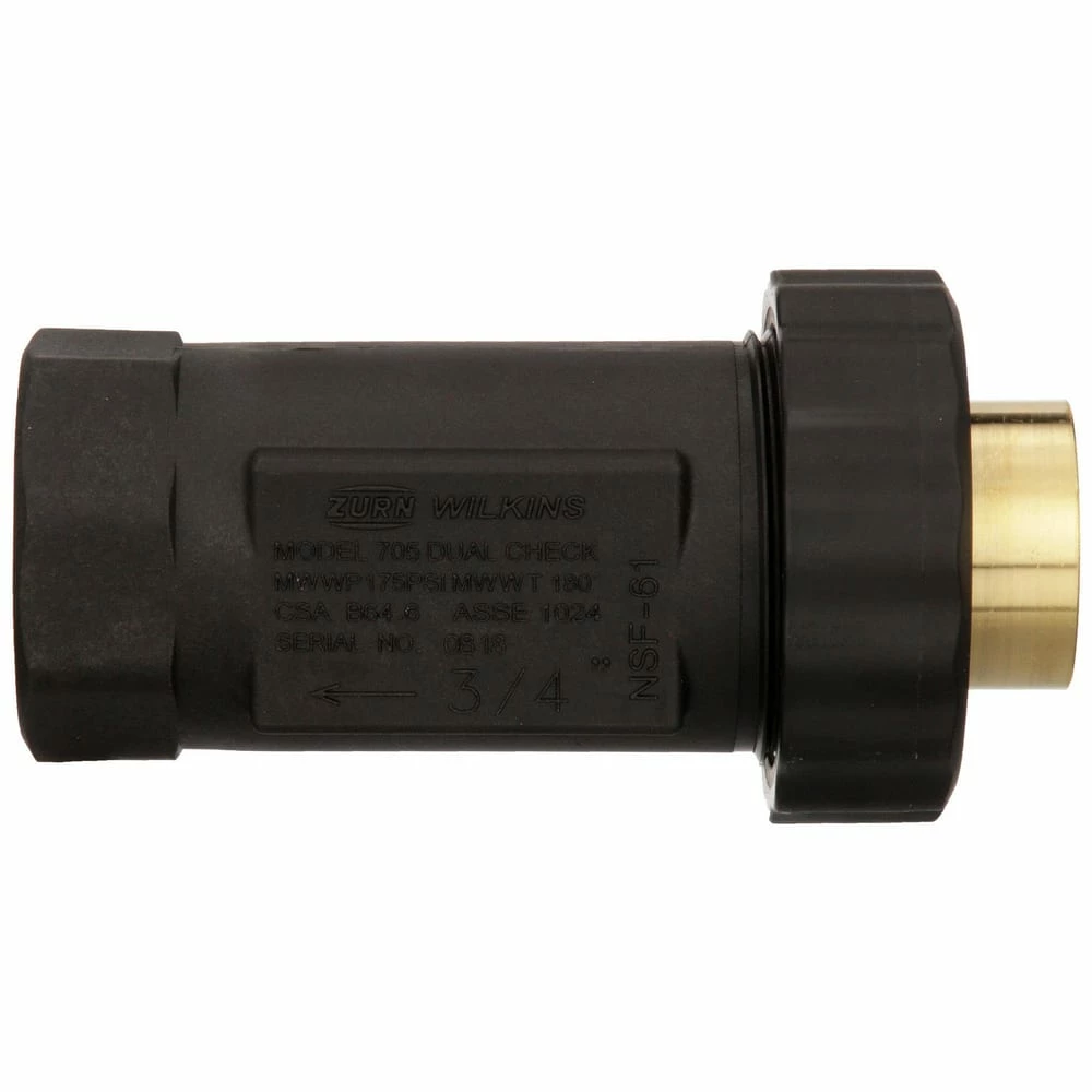 New 😉 Zurn Wilkins Model 705 3/4 in. FNPT 300 Stainless Steel Dual Check Valve 😍