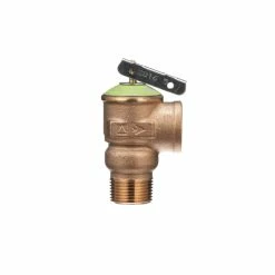 Promo ✨ Zurn Wilkins P1000AXL 3/4 in. Cast Brass-Bronze-Stainless Steel-Silicone MNPT x FNPT 125# Relief Valve 😍
